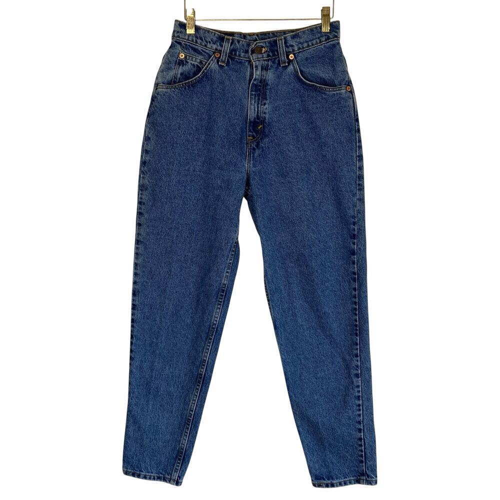 Levi’s 921 Vintage 90s Tapered Leg Jeans Orange Tab Mom High Waist Mid Wash 10P